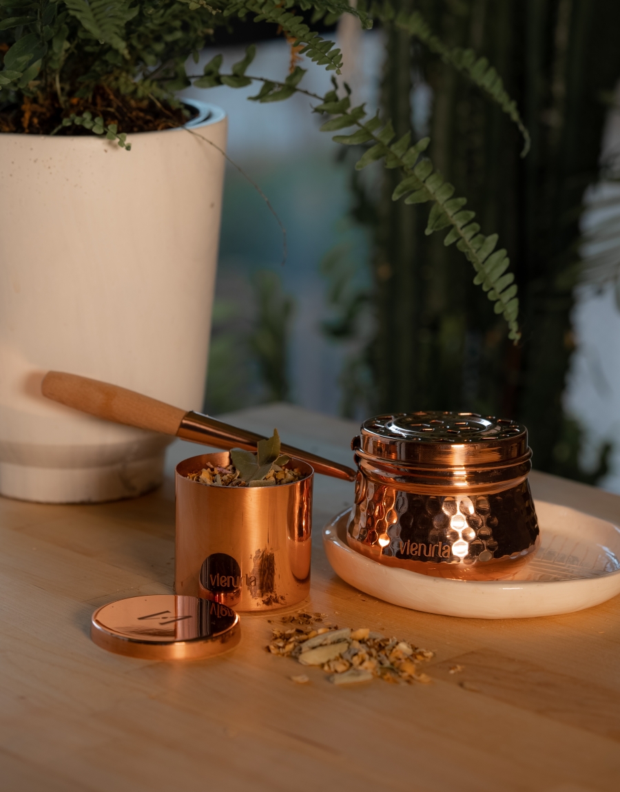Bakır Tütsü Seti- MAIA